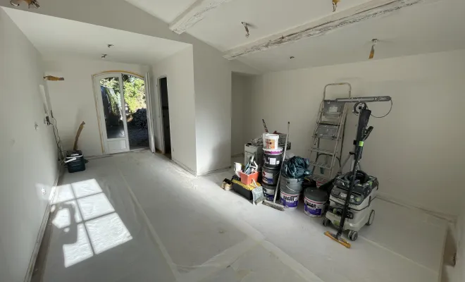 Travaux de mise en peinture à Carcès dans une dépendance neuve, Sainte-Maxime, EM Peinture & Décoration