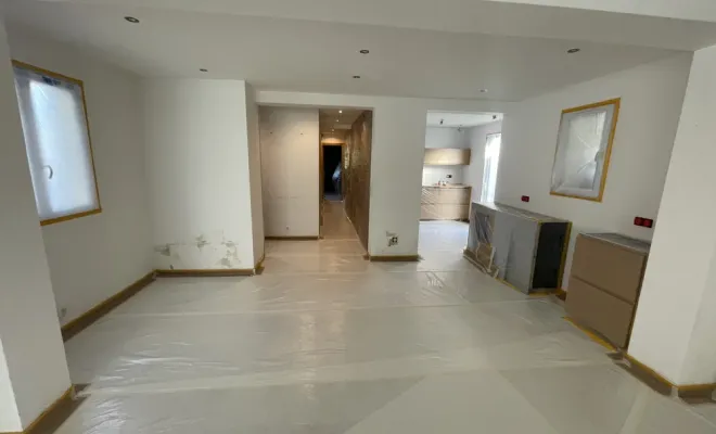 Peinture d'une villa au plan de la tour, Sainte-Maxime, EM Peinture & Décoration