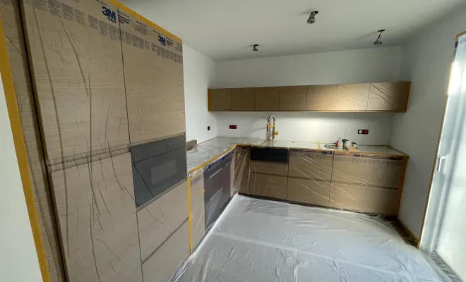 Peinture d'une villa au plan de la tour, Sainte-Maxime, EM Peinture & Décoration