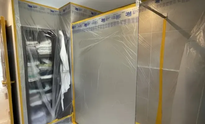 Peinture d'une villa au plan de la tour, Sainte-Maxime, EM Peinture & Décoration