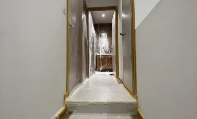 Peinture d'une villa au plan de la tour, Sainte-Maxime, EM Peinture & Décoration